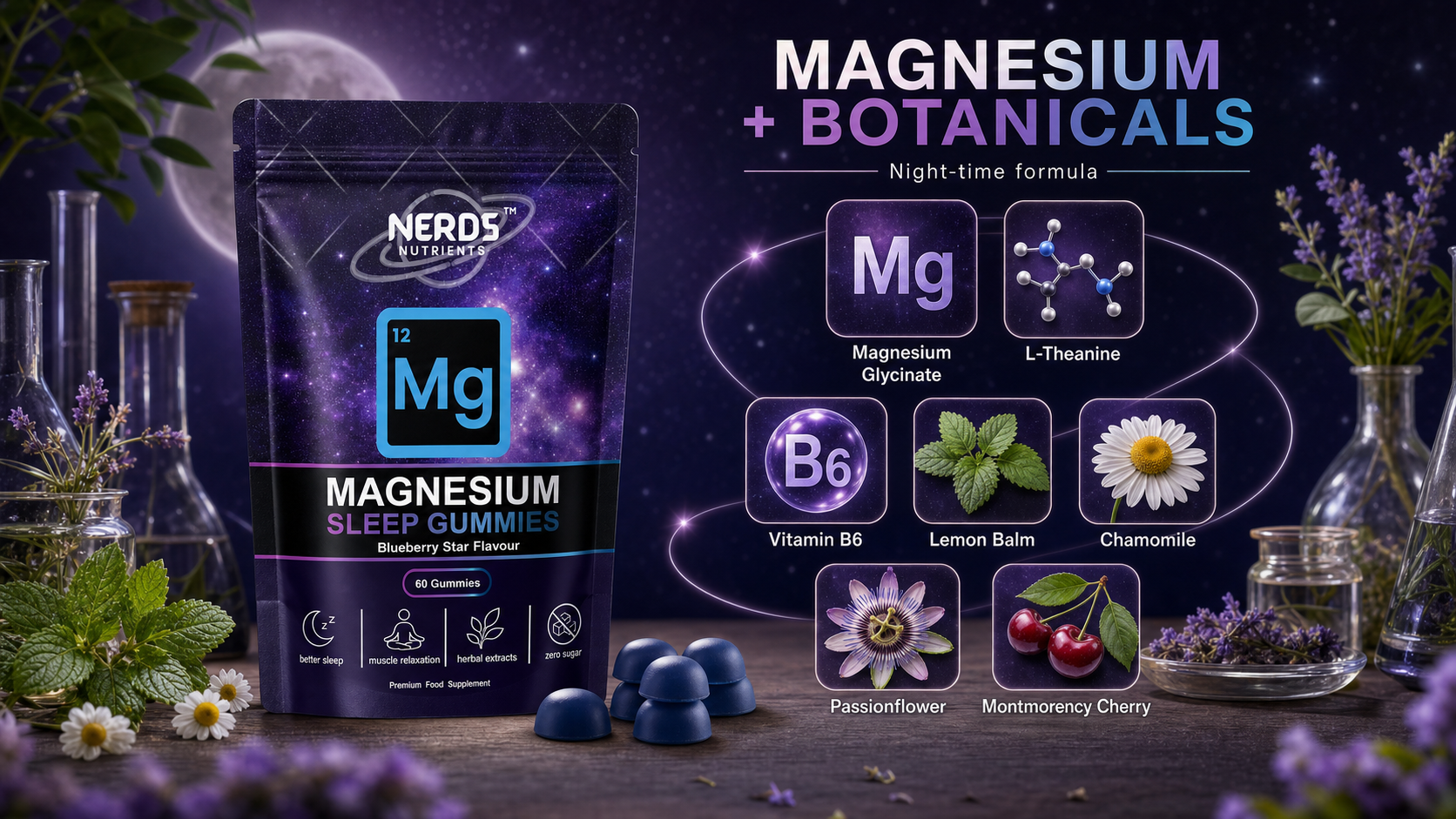 Magnesium and botanical ingredients